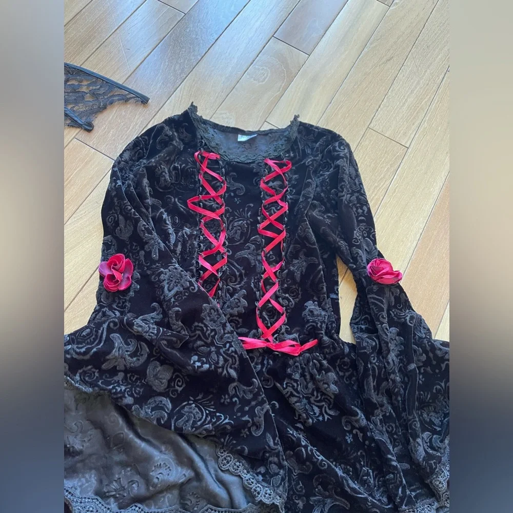 Gothic Devil Kids Costume Size Large